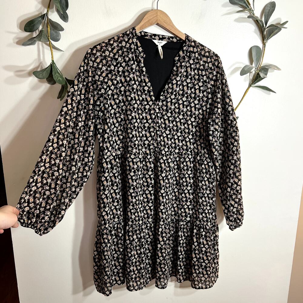 Object Floral Long Sleeve Dress